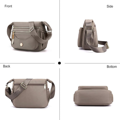 FANDARE Ultraleicht Damen Umhängetasche Nylon Schultertasche Handtaschen Elegant Umhängetasche mit v