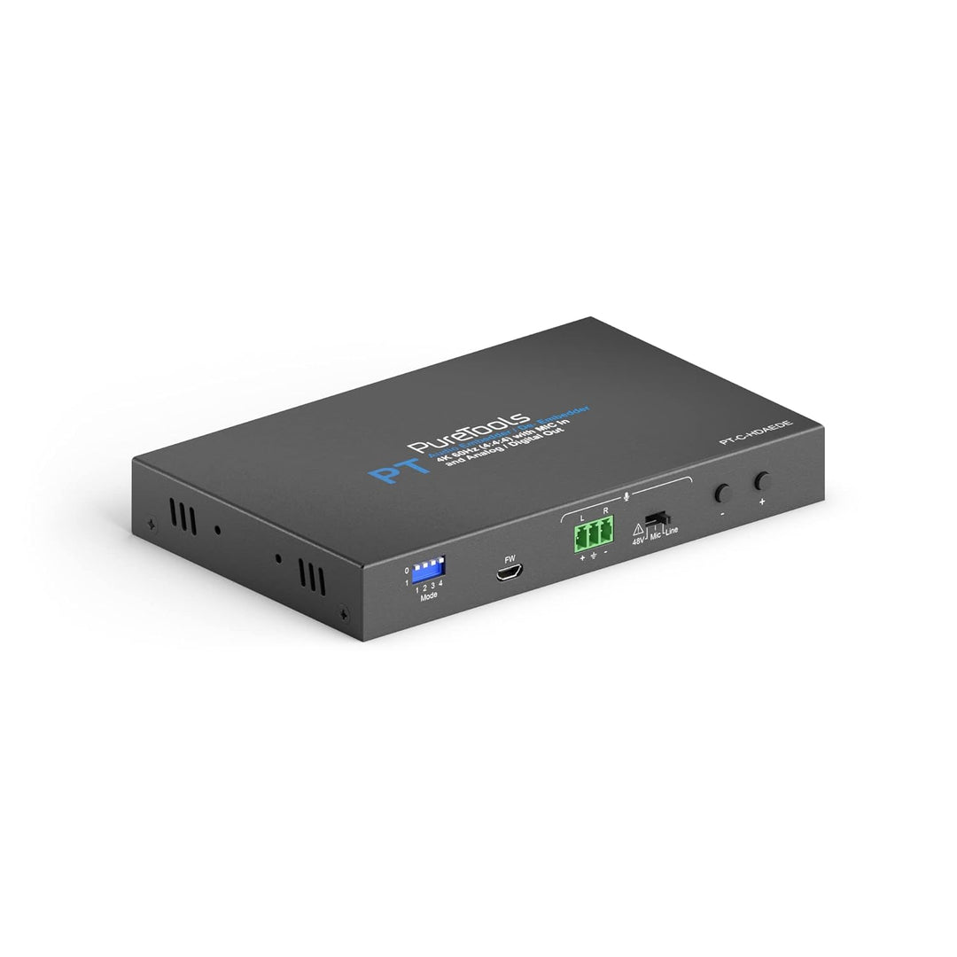 PureTools, HDMI Audio De-Embedder und Embedder mit Down-Scaling, 4K Auflösung, Datenrate bis 18 GB/s
