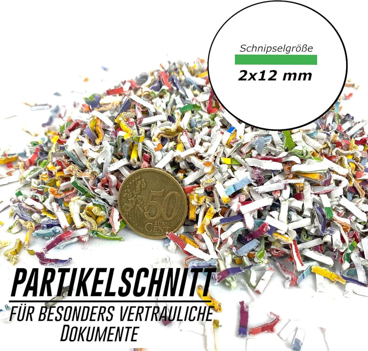 Professioneller Aktenvernichter- Brandneu! Sicherheitsstufe P5, Für Sensible Dokumente, 60 Min Dauer