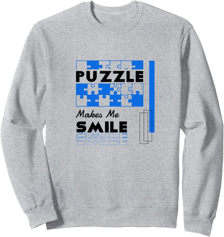 Puzzeln bringt mich zum Lächeln Puzzle Jigsaw Sweatshirt