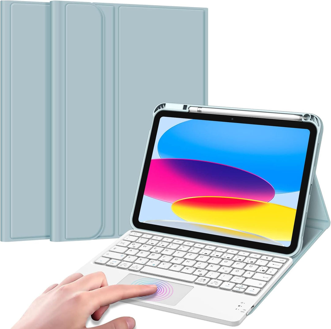 Fintie Tastatur Hülle für iPad 10. Generation 2022, iPad 10 Generation Hülle mit magnetisch Abnehmba