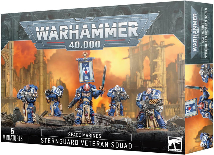 Games Workshop - Warhammer 40.000 - Space Marines: Sternguard Veteran Squad (Ausgabe 2023), Blau