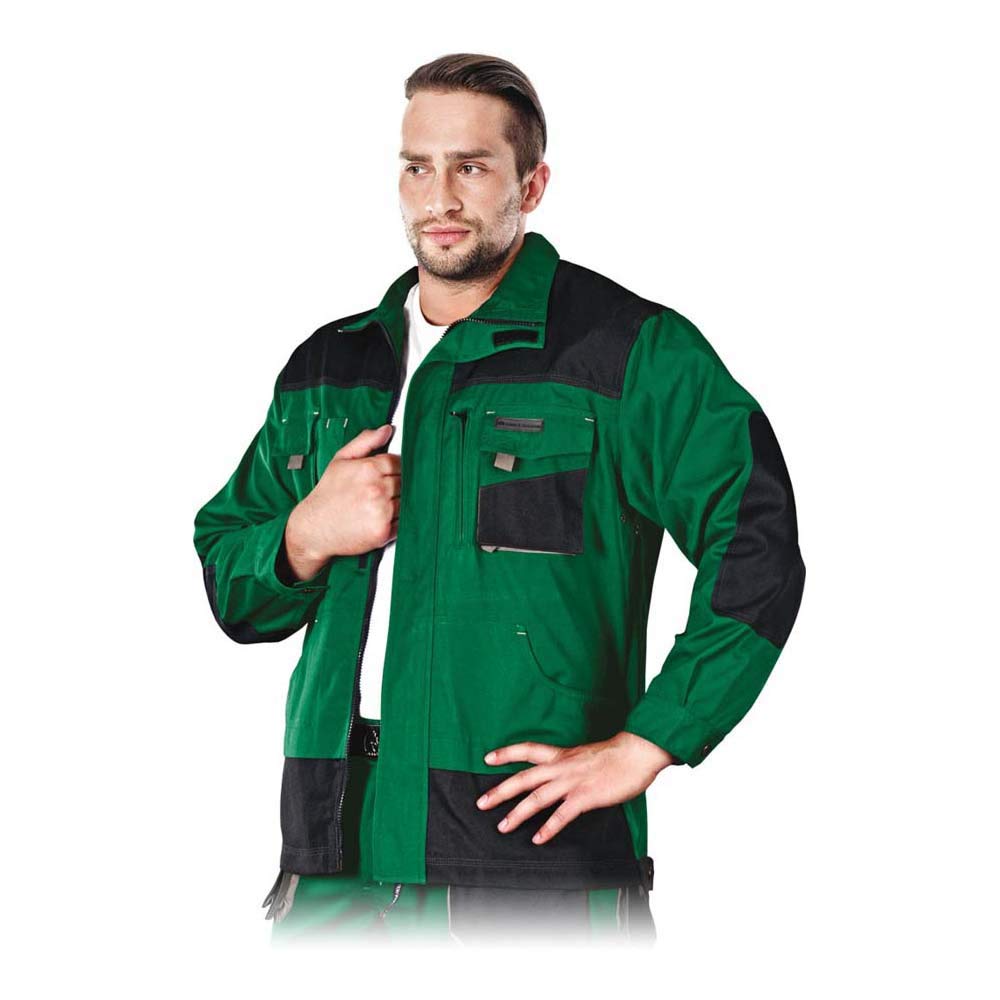 Leber & Hollman Herren Schutzjacke LH-FMN-J, 65% Baumwolle, 35% Polyester, 270 g/m2, Hochkragen, Rei