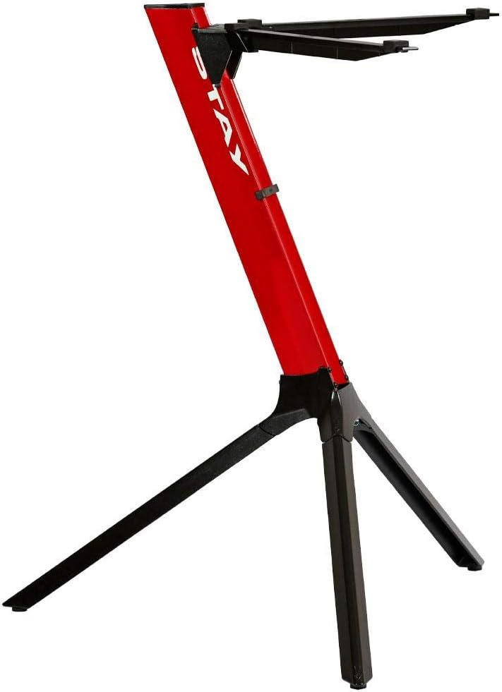 STAY MUSIC Kompakter Keyboardständer mit Tasche, Rot
