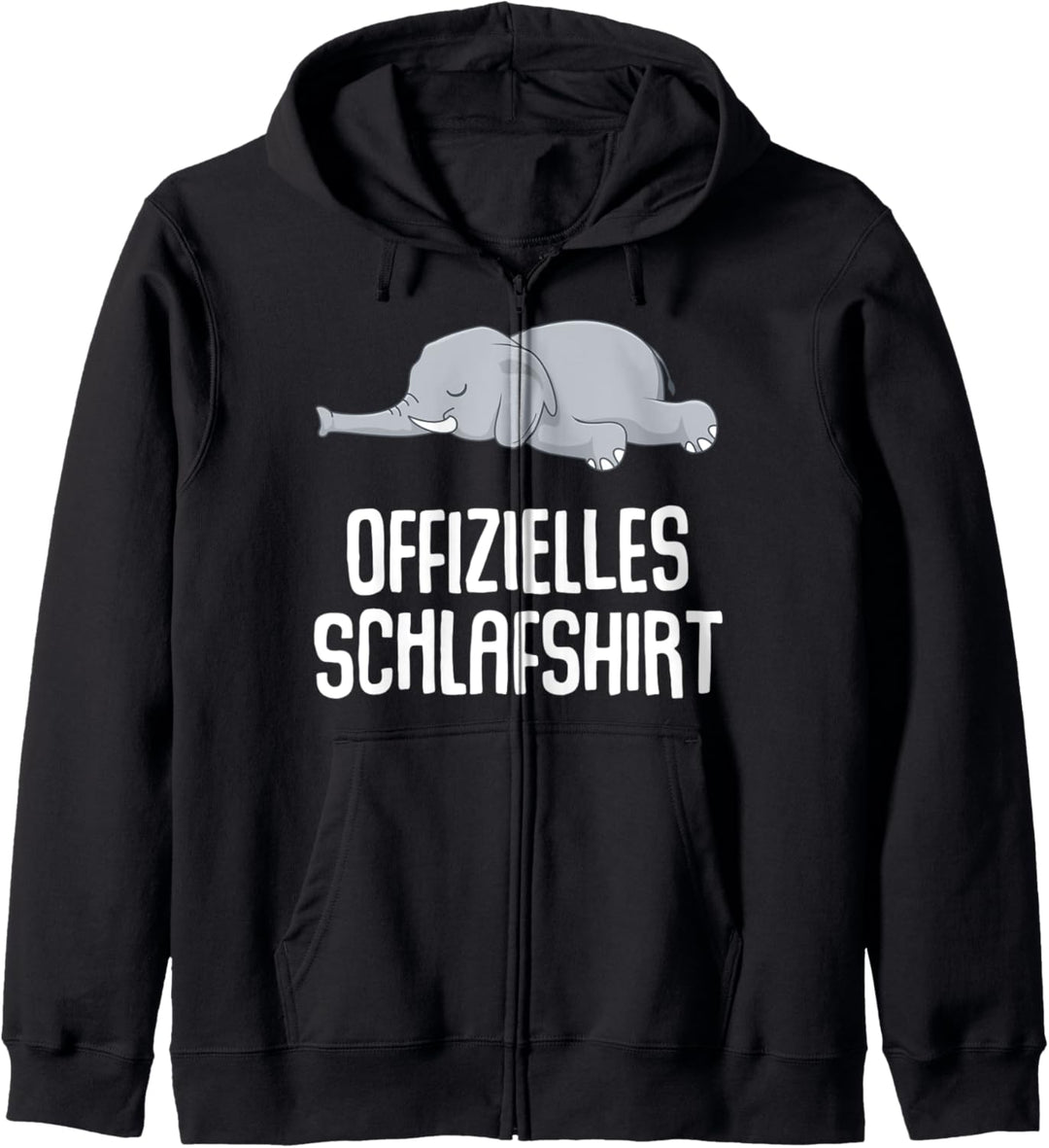 Offizielles Schlafshirt Pyjama Nachthemd Elefant Geschenk Kapuzenjacke