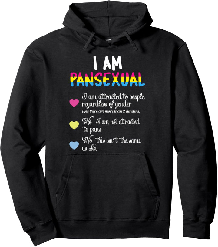 Pan Pride Pansexual LGBT Flagge Homo Mann Frau Pullover Hoodie