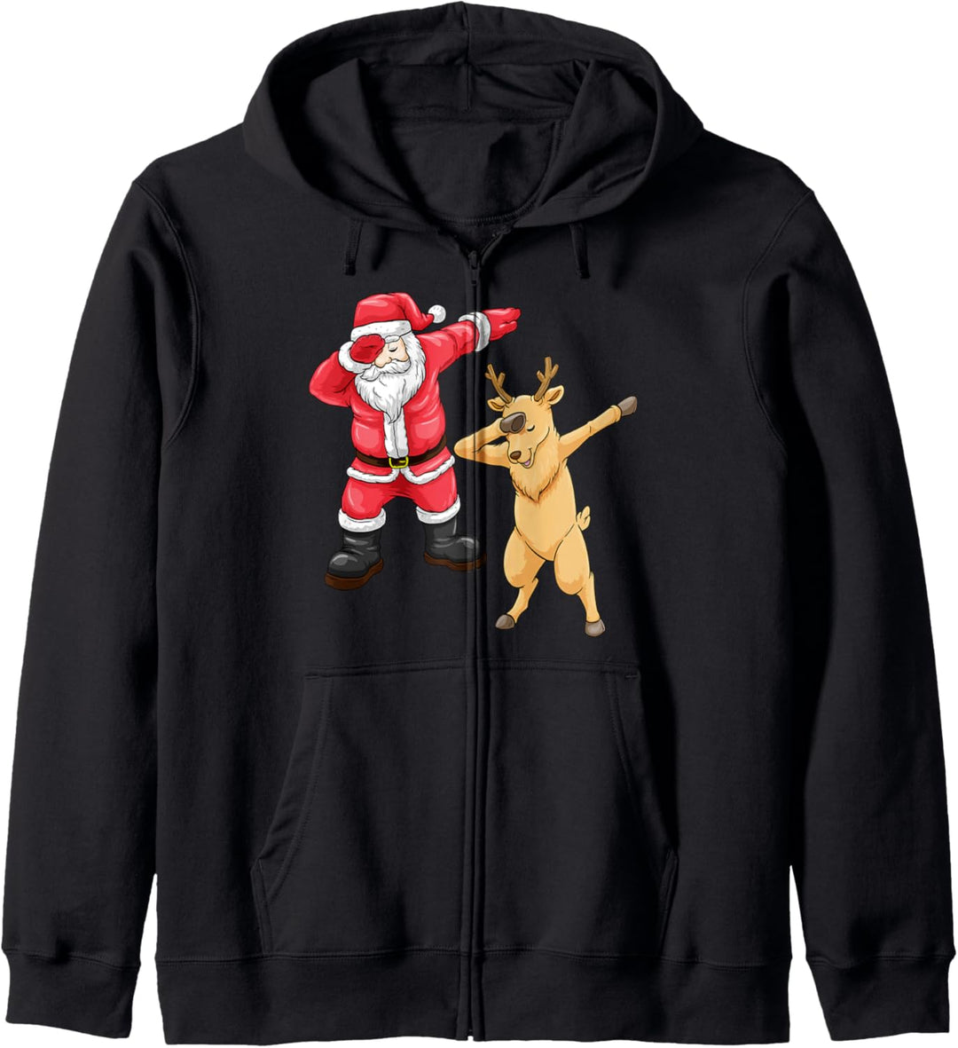 Dabbing Weihnachtsmann Rentier Weihnachten Christmas Outfit Kapuzenjacke