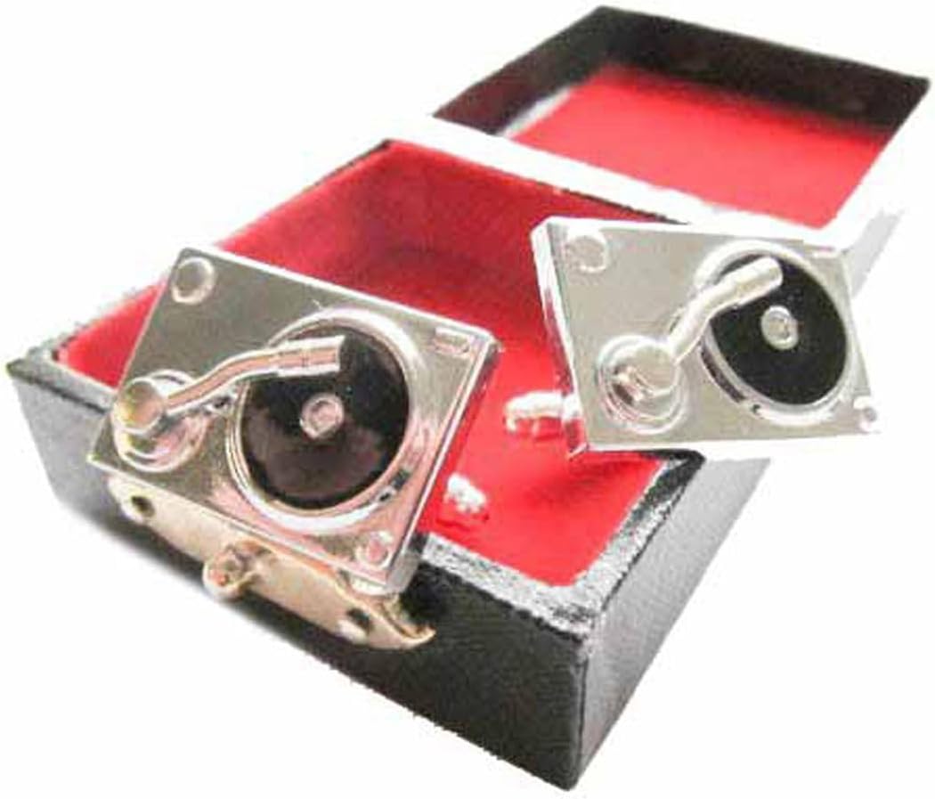 Miniblings Plattenspieler DJ Platte Musik Manschettenknöpfe - Handmade I Manschettenknopf Cufflinks