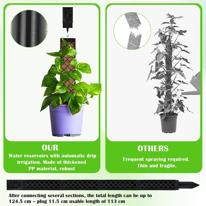 Moosstab für Monstera Rankhilfe Zimmerpflanzen 113cm Rankhilfe Monstera Pflanzstab Efeutute Pflanzen