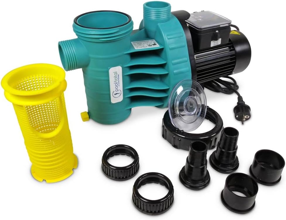 Leistungsstarke 8 m³/h Aqua Plus TIMER Filterpumpe - Für Becken bis 40.000 l Wasserinhalt - Premiumq