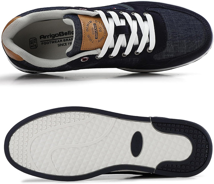 ARRIGO BELLO Freizeitschuhe Herren Sneaker PU Leder Walkingschuhe Atmungsaktive Athletic Formal Clas