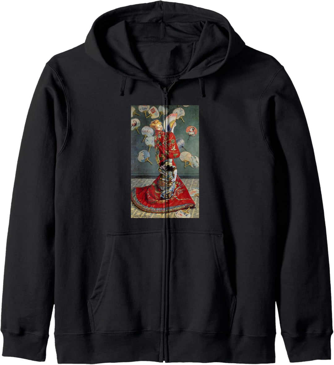 Monets Madame-Monet trägt einen Kimono Kapuzenjacke