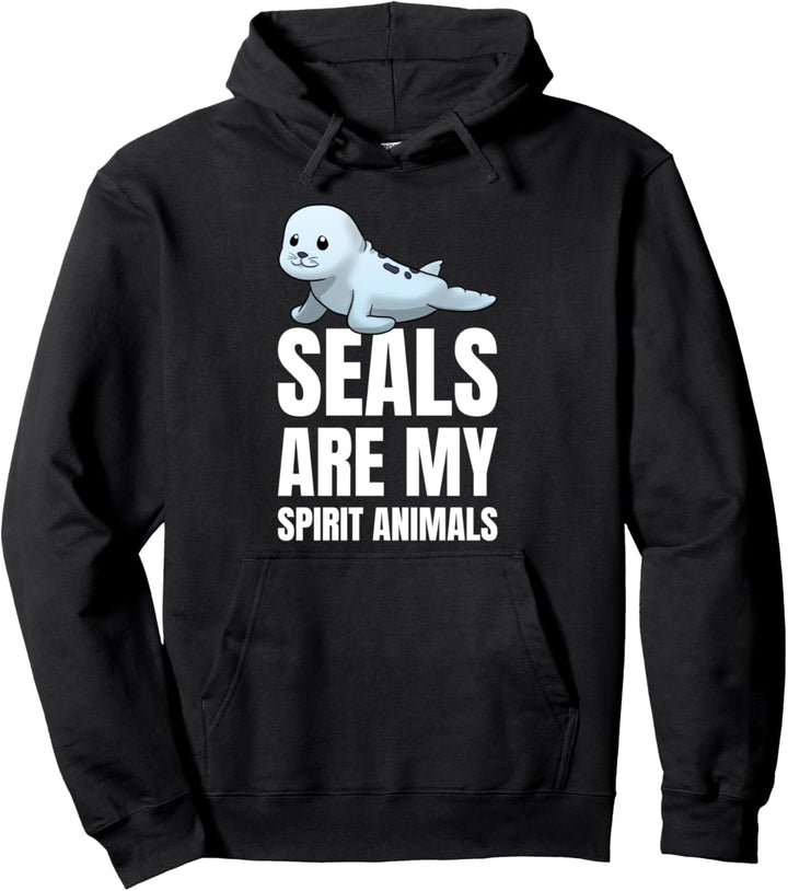 Seals Are My Spirit Animals Seelentiere Seehunde Pullover Hoodie