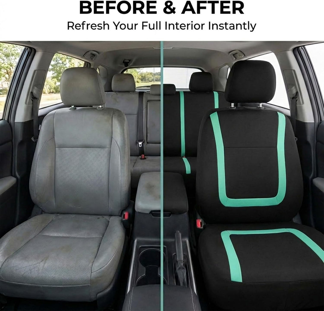 FH Group Autositzbezüge Mint Universal Fit Einzigartiges flaches Tuch für die meisten Autos, SUVs un