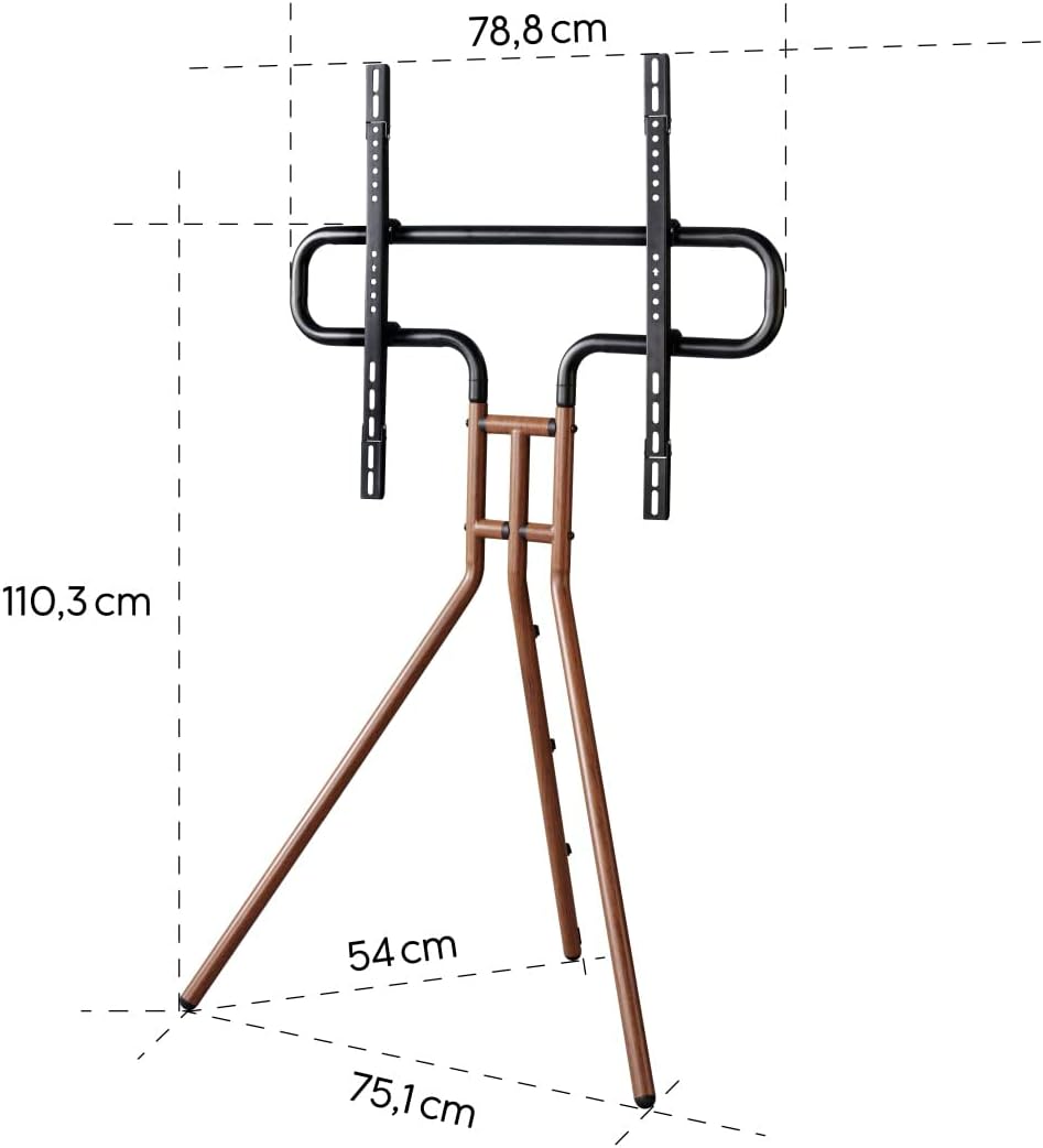 Hama TV-Ständer im Staffelei-Design (stabiles TV-Stativ für Fernseher 37"-75" / 94-191 cm, höhenvers
