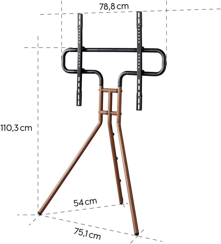 Hama TV-Ständer im Staffelei-Design (stabiles TV-Stativ für Fernseher 37"-75" / 94-191 cm, höhenvers