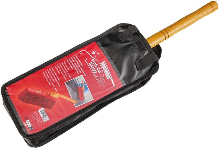 EUROtops Profi Car Duster Handbesen, Auto-Reinigung ohne Wasser Rot Extra Lang, Rot Extra Lang