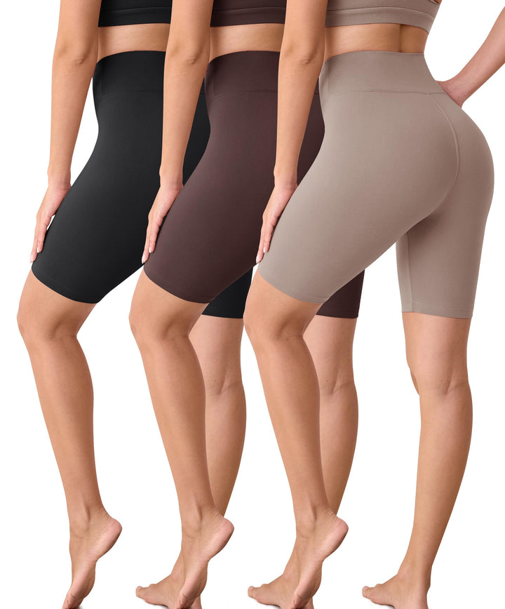 BAYDI Creamlush 20 cm High Waist Radlerhose Damen | Weich und elastisch, bequeme kurze Sporthose, be