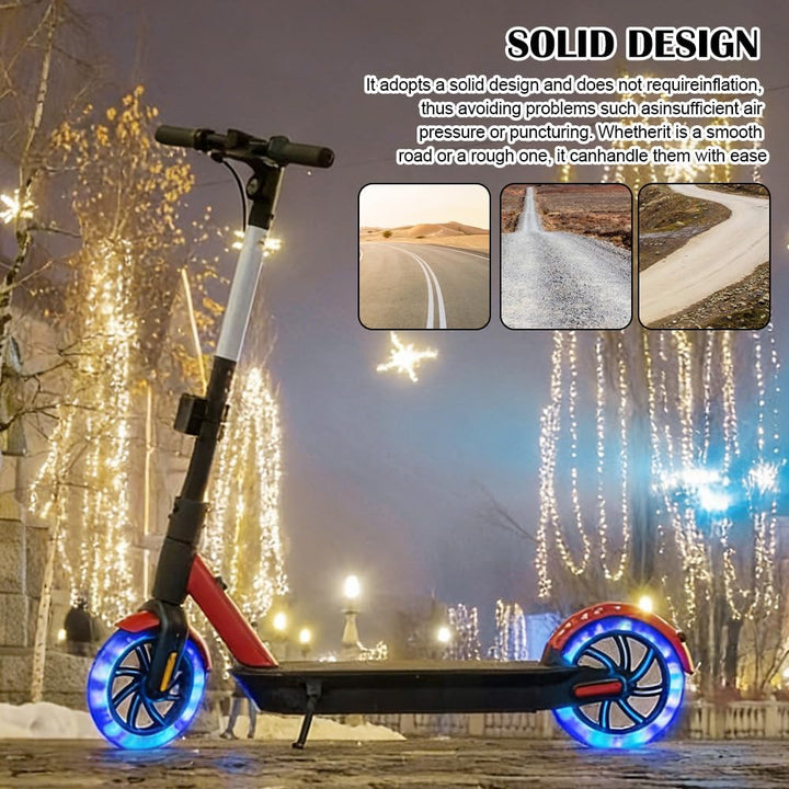 2 Stück 200mm Ersatzräder, Scooter Rollen, Anti-Rutsch Roller Räder, City ScooterRollen für Roller u