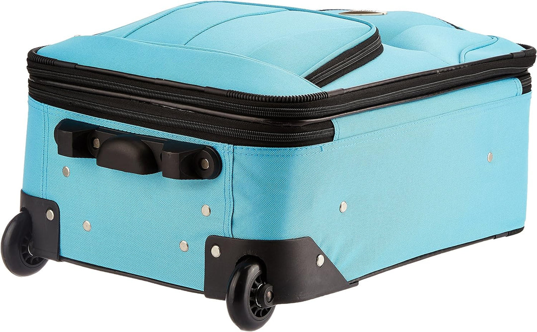 Rockland Bagage De Cabine Abs Extensible Melbourne 20 PO Koffer-Set, 38 Liter, Pinkleopard 51 in Pin