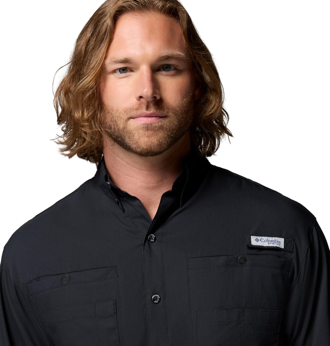 Columbia Herren Tamiami Ii Long Sleeve Shirt Langarmshirt XXL Schwarz, XXL Schwarz