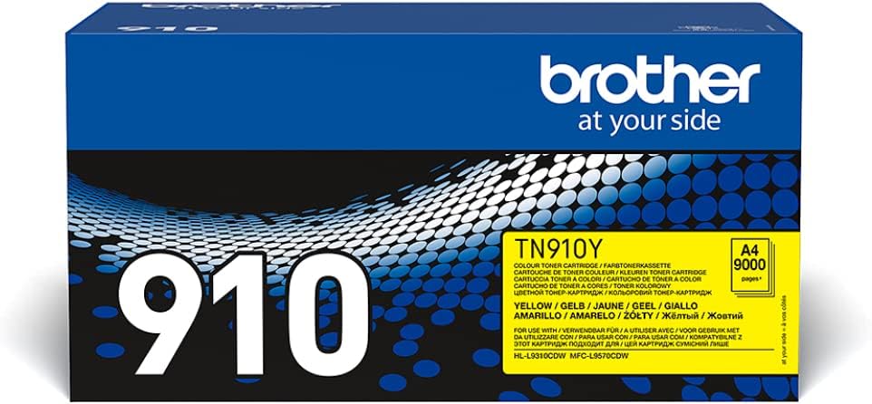Brother Original Ultra-Jumbo-Tonerkassette TN-910Y gelb (für Brother HL-L9310CDW, HL-L9310CDWT, HL-L