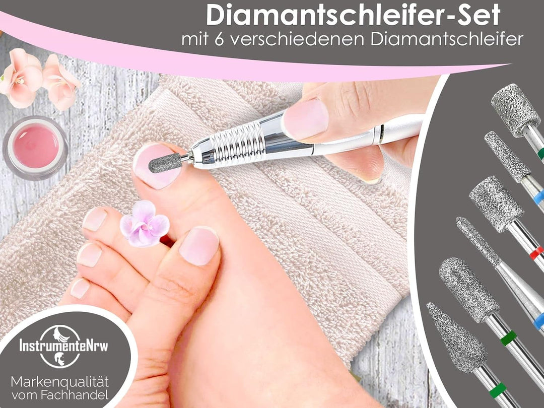 Diamantschleifer Fräser-Set 7-Teilig für Fusspflege und Maniküre