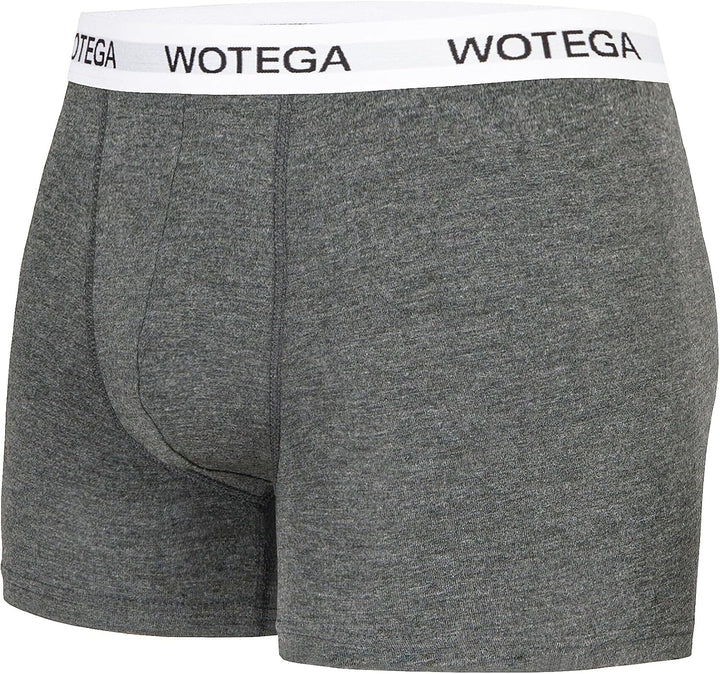 WOTEGA Joe - Boxershorts Herren 6er Pack - Baumwoll Unterwäsche XS Grau (Phantom 194205), XS Grau (P