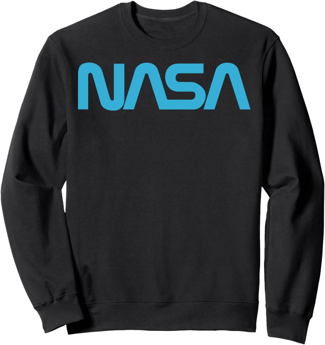 NASA Simple Bold Blue Connected Logo Sweatshirt