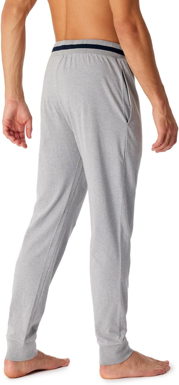 Schiesser Herren Lange Schlafhose mit Bündchen-Mix + Relax Schlafanzughose 58 Grau-mel._180294, 58 G