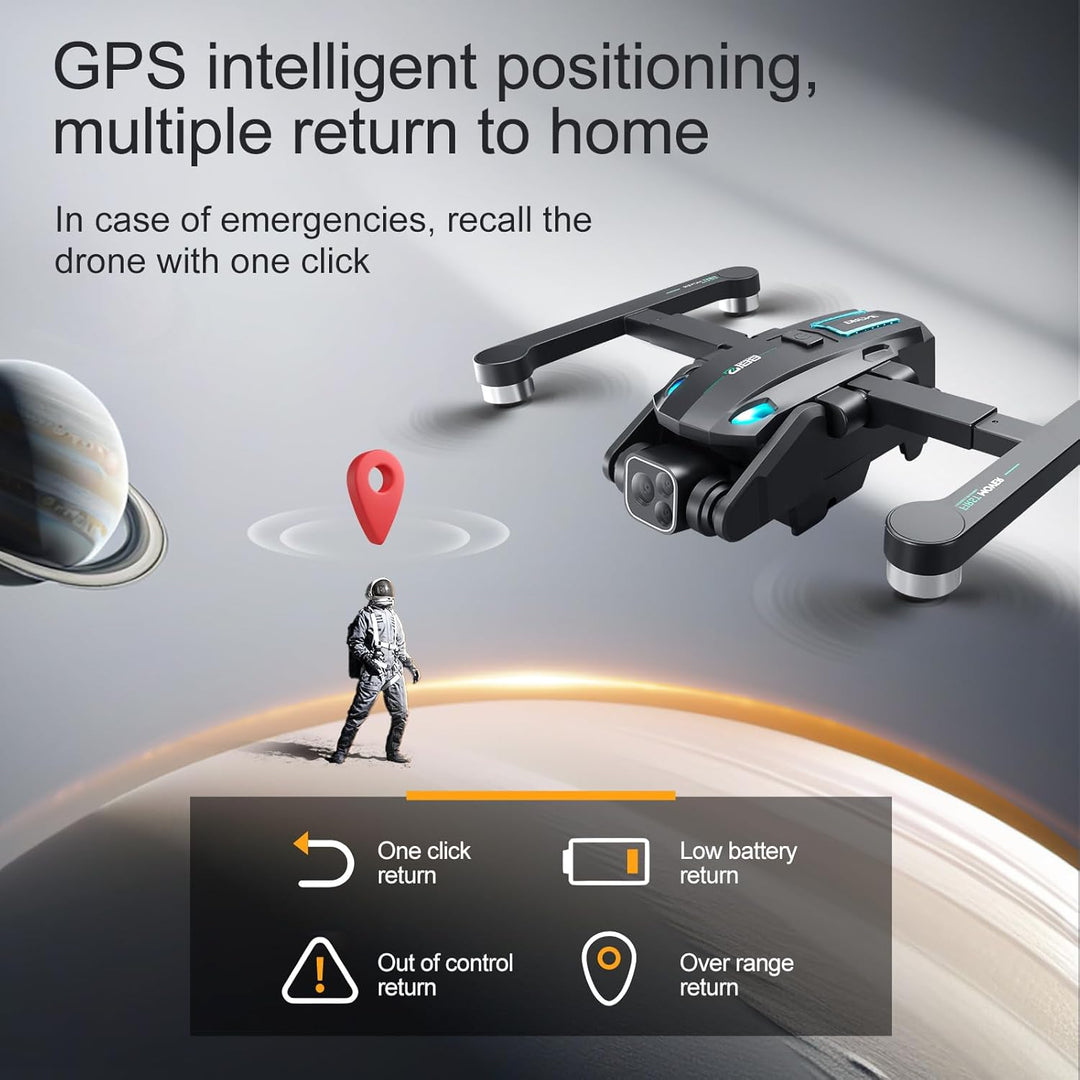 OBEST GPS Drohne mit Einstellbarer Kamera 4K, Faltbar RC Quadrocopter 36 Mins Lange Flugzeit, 360° H