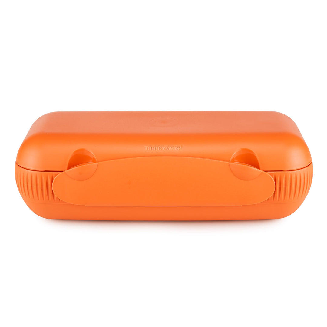 Tupperware Kolumbus Brotdose orange lunchbox brotbox (inkl. 1x Schlüsselanhänger Zufällig)