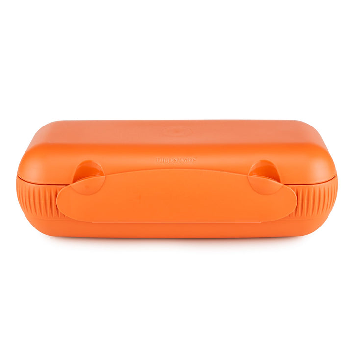 Tupperware Kolumbus Brotdose orange lunchbox brotbox (inkl. 1x Schlüsselanhänger Zufällig)