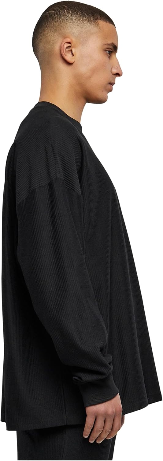 Urban Classics Herren Sweatshirt Rib Terry Boxy Crew, Pullover für Männer in Oversized Optik, in 2 F
