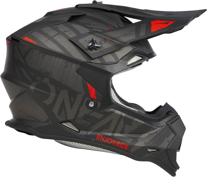 O'NEAL | Motocross-Helm | MX Enduro | ABS-Schale, Lüftungsöffnungen für optimale Kühlung | 2SRS Helm