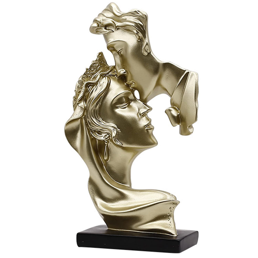 PIGPIGFLY Liebeskuss Statue,Abstrakte Skulptur,Deko Figuren, Deko Wohnzimmer Modern Zum Hinstellen,