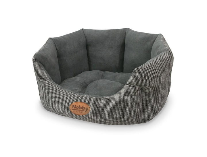 Nobby Komfort Bett oval "JOSI" grau L x B x H: 65 x 57 x 22 cm grau 65 x 57 x 22 cm, grau 65 x 57 x