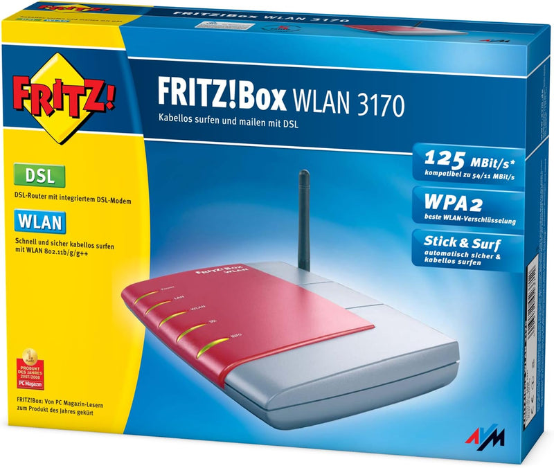 AVM Fritz!Box WLAN 3170 -VPN WLAN Router