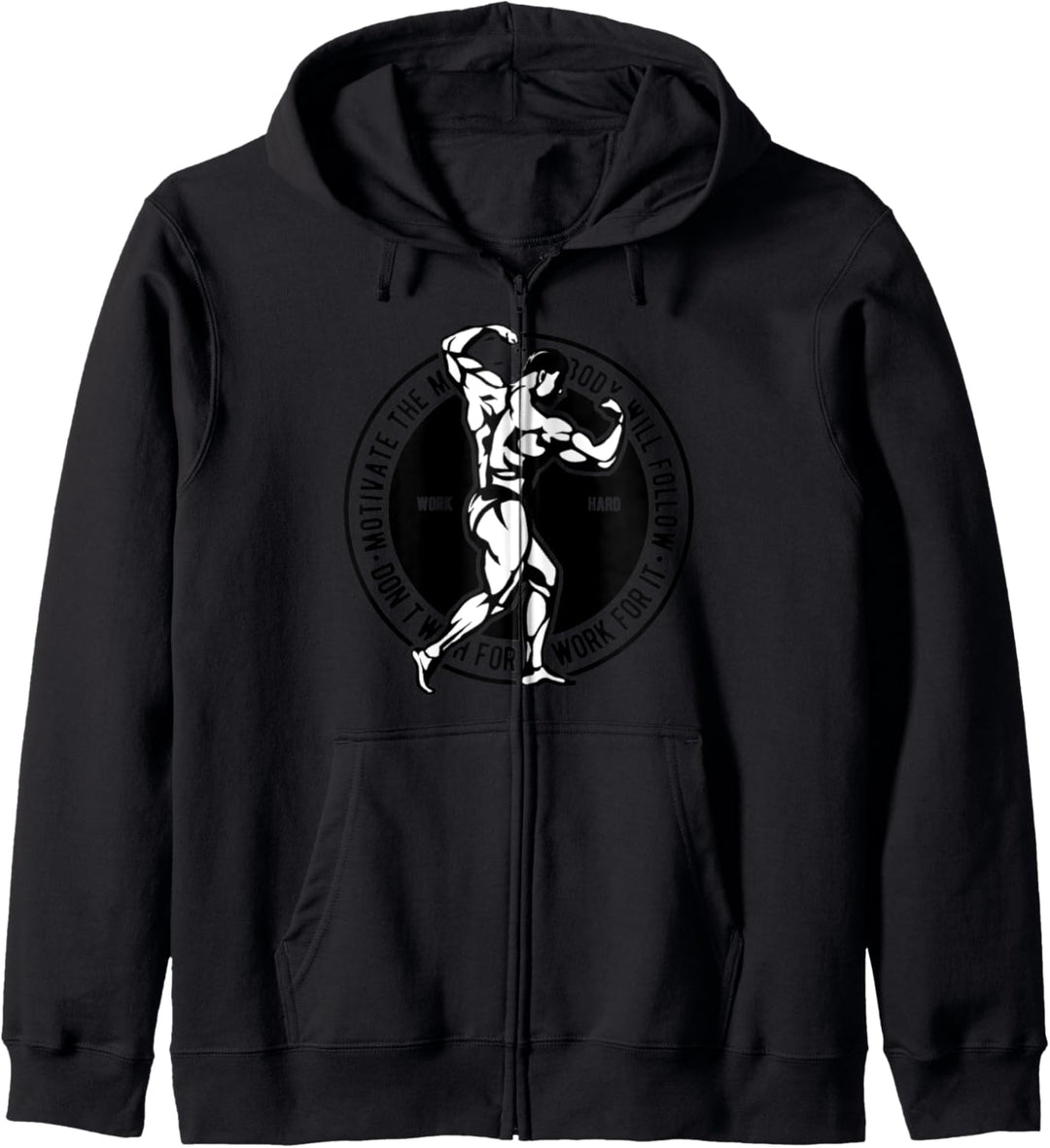 Motivieren Sie den Geist Bodybuilding Kapuzenjacke