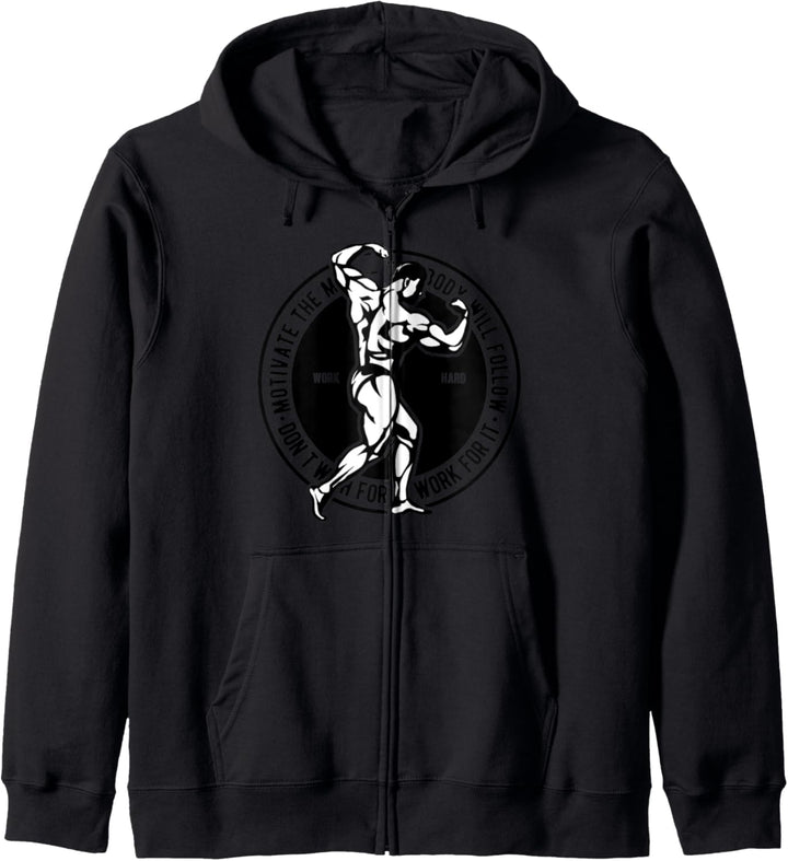 Motivieren Sie den Geist Bodybuilding Kapuzenjacke