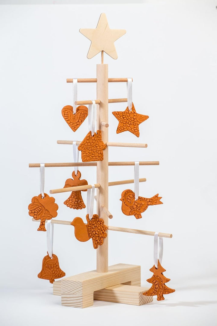 xmas3 XS 45 cm Weihnachtsbaum aus Holz, Natural, 28,0 x 28,0 x 45,0 cm 28.0 x 28.0 x 45.0 cm, 28.0 x
