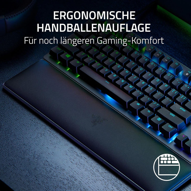 Razer Huntsman V2 Tenkeyless (Purple Switch) - Optische Gaming-Tastatur ohne Ziffernblock (Handballe