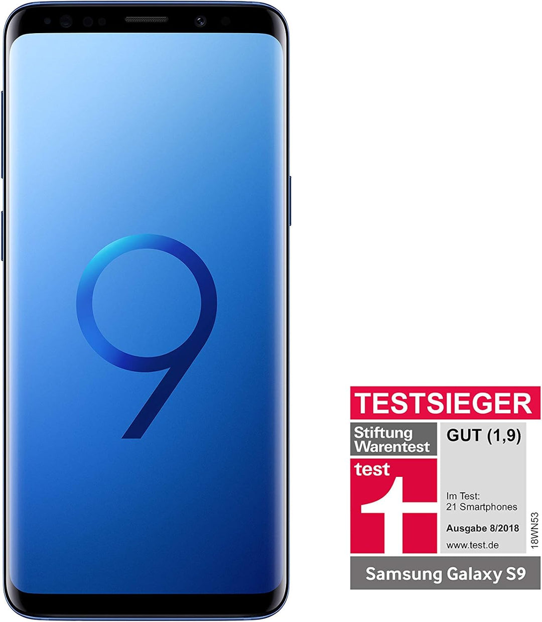 Samsung Galaxy S9 Smartphone (5,8 Zoll (14,7cm) 64GB interner Speicher, Dual SIM) - Deutsche Version