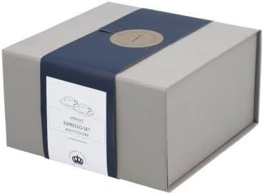 KPM Berlin URBINO Espresso-Set 4 tlg., Porzellan, Esproessotassen, mit Untertassen, handmade, weiss,