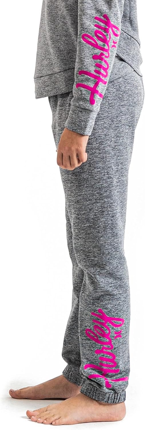Hurley Mädchen Hrlg Beach Active Fleece Jogg Lässige Hose 12 Jahre Schwarz, 12 Jahre Schwarz