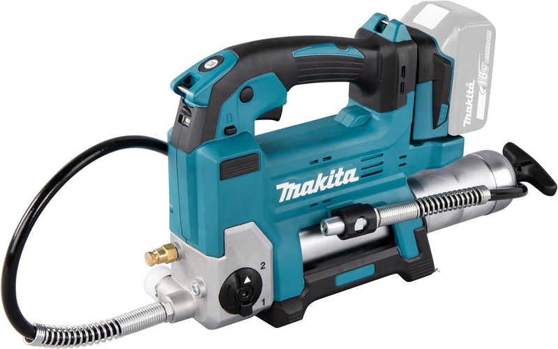 Makita DGP180Z Akku-Fettpresse 18V inkl. Zylinder A (ohne Akku, ohne Ladegerät), Akku-Fettpresse