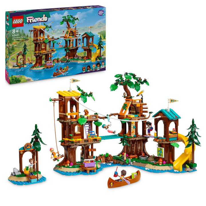 Lego Friends Baumhaus im Abenteuercamp, Spielset für Mädchen und Jungen ab 8 Jahren mit 5 Spielfigur