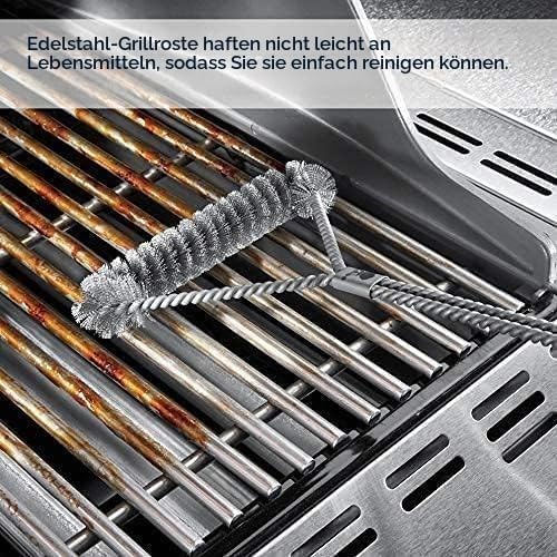 Denmay 7637 44,5 x 26cm Edelstahl Grillrost für Weber Spirit I &amp; II E210, E220, S210, S220 (mit vord