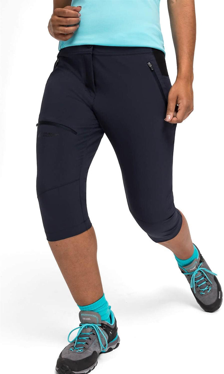 Maier Sports Damen Caprihose Latit Vario Marine 40, Marine 40