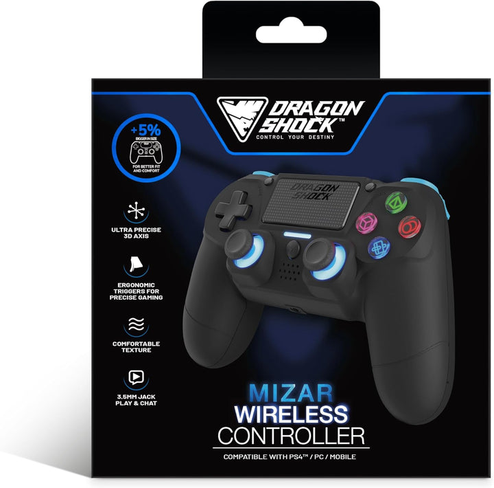 DragonShock - Mizar kabelloser Bluetooth-Controller für PS4, PC und Mobile